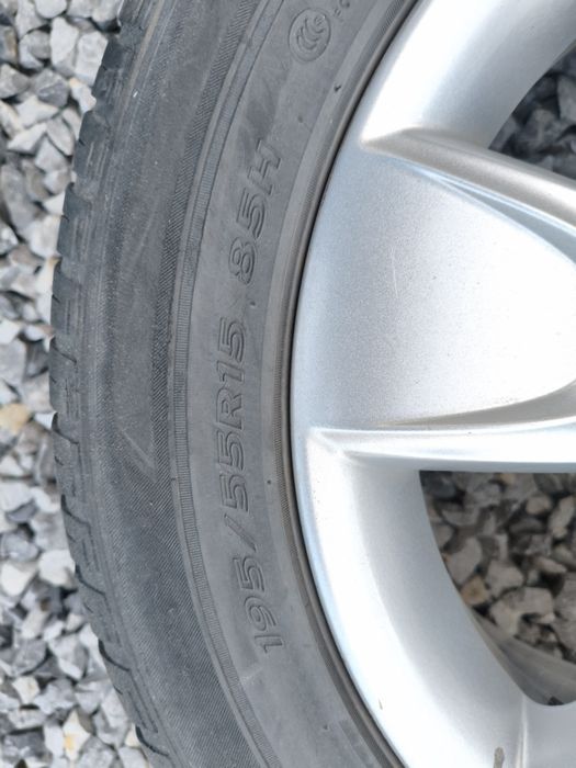 Koła SKODA felgi aluminiowe R15 2 szt opony letnie 5x100