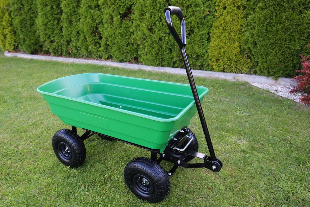Wózek ogrodowy transportowy przyczepka taczka wywrotka 200KG wysyłka