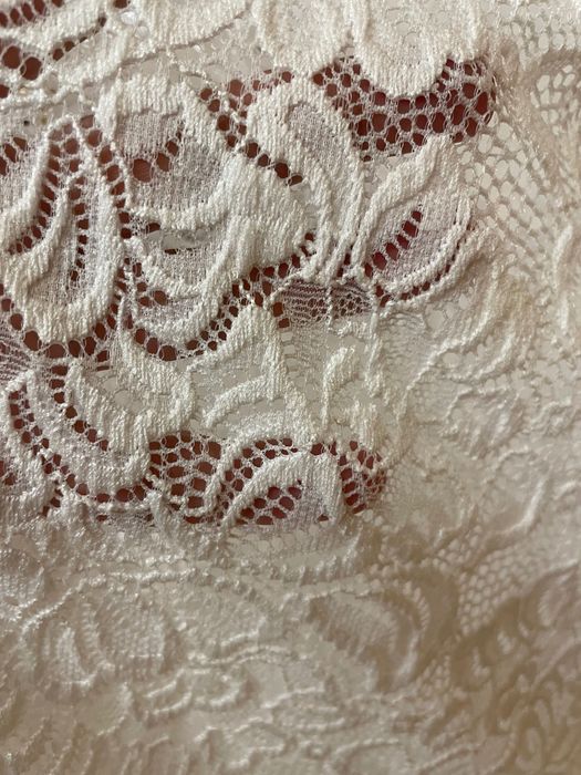 Koronkowa suknia ślubna w stylu bobo / Blush / 36-38