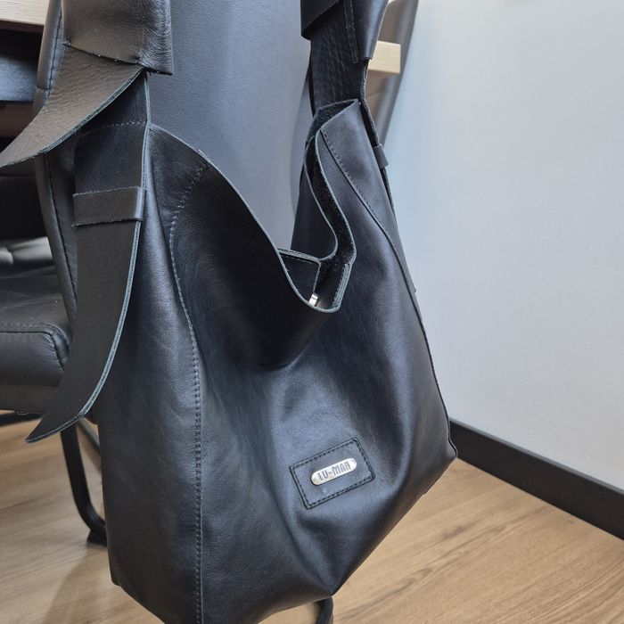 Torba skórzana Lu- Man czarna