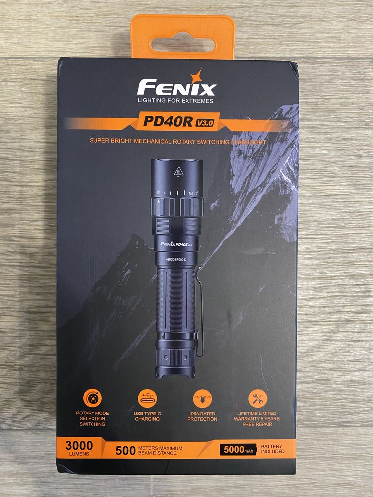 Ручний ліхтар Fenix PD40R V3.0 з акумулятором