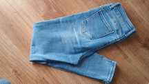 Spodnie damskie jeans przecierane