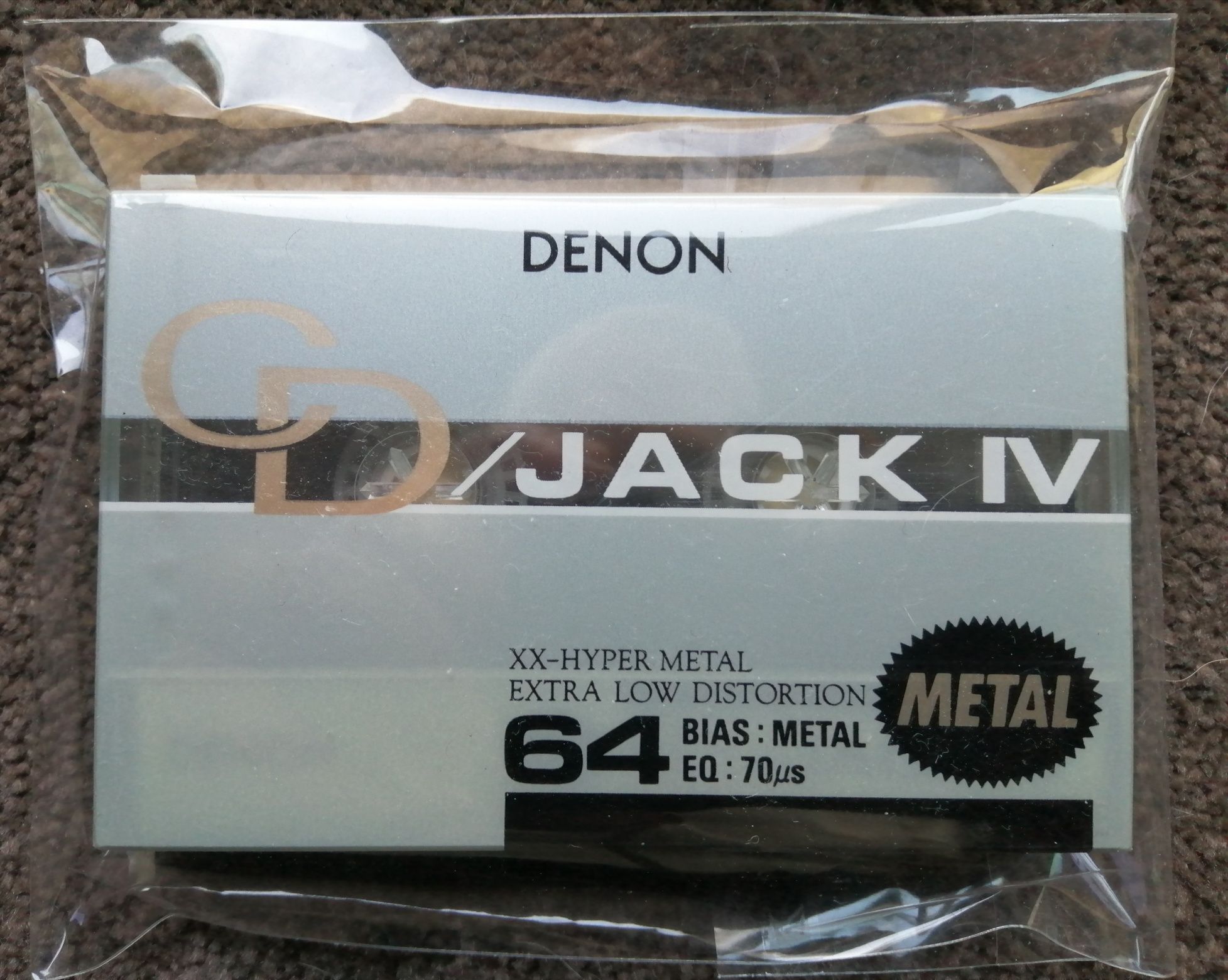 Cassete metal Type IV selada Denon