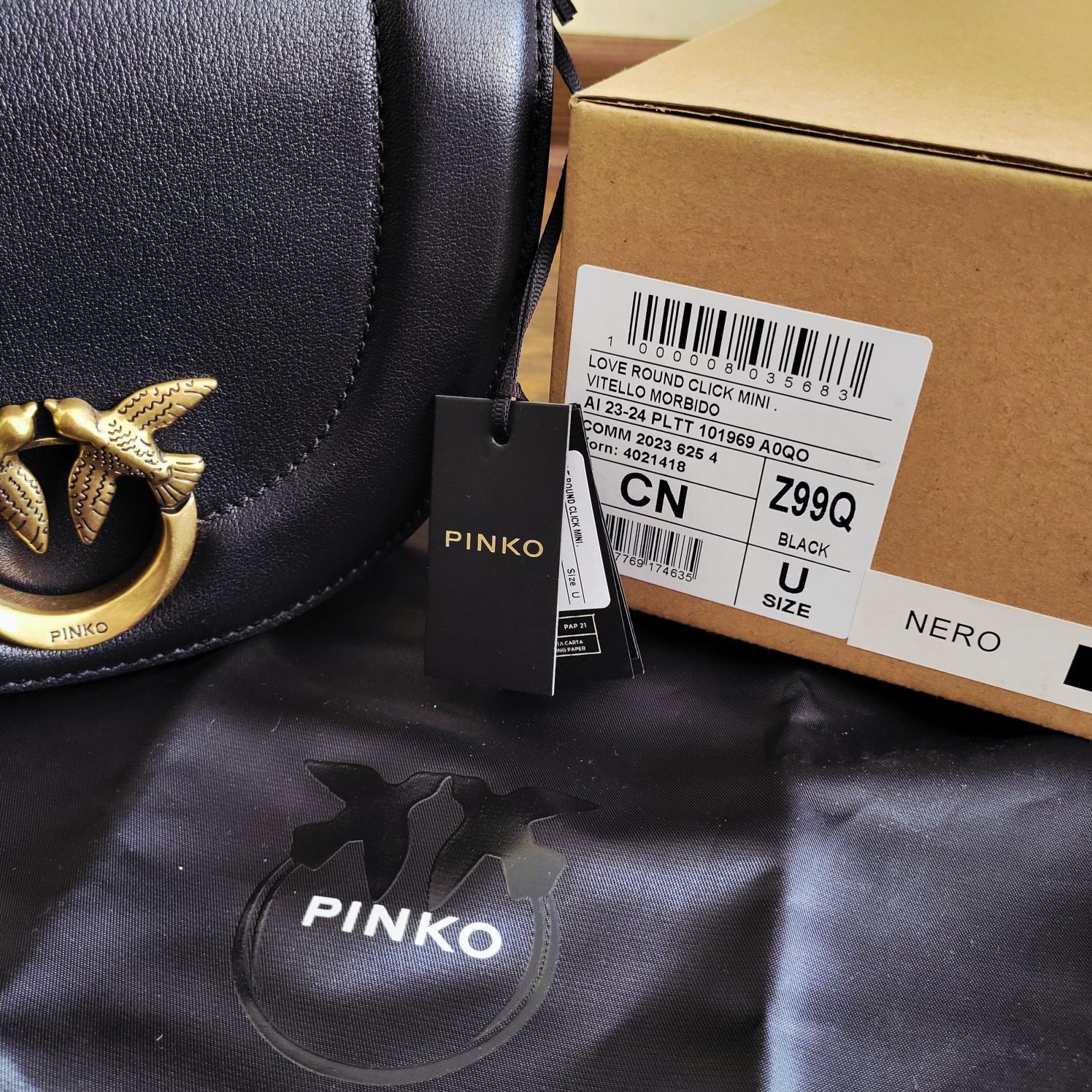 Torebka Pinko love round click mini