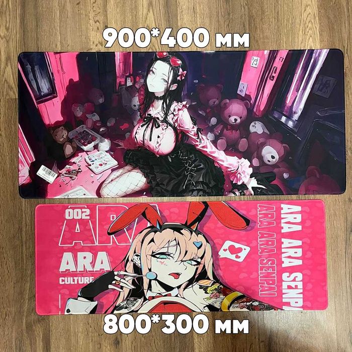 Килимок для миші аніме, великий геймерський коврик для мишки