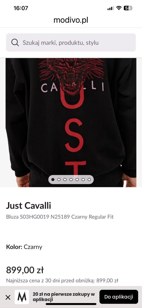 Just Cavalli XXL - Tiger Nero