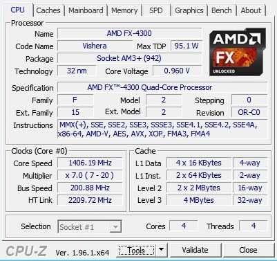 Комплект ASRock 970DE3/U3S3 + FX-4300(4ядра) + Cooler Master, AM3+