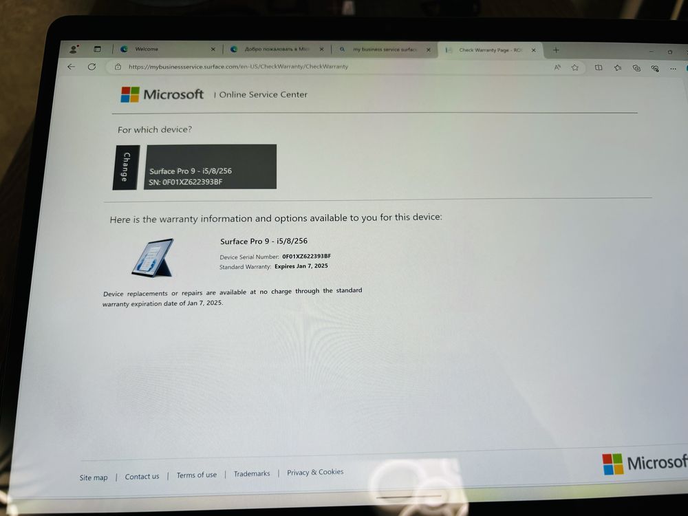 Microsoft Surface Pro 9 Graphite  i5 /256