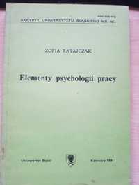 Elementy psychologii pracy Z. Ratajczak