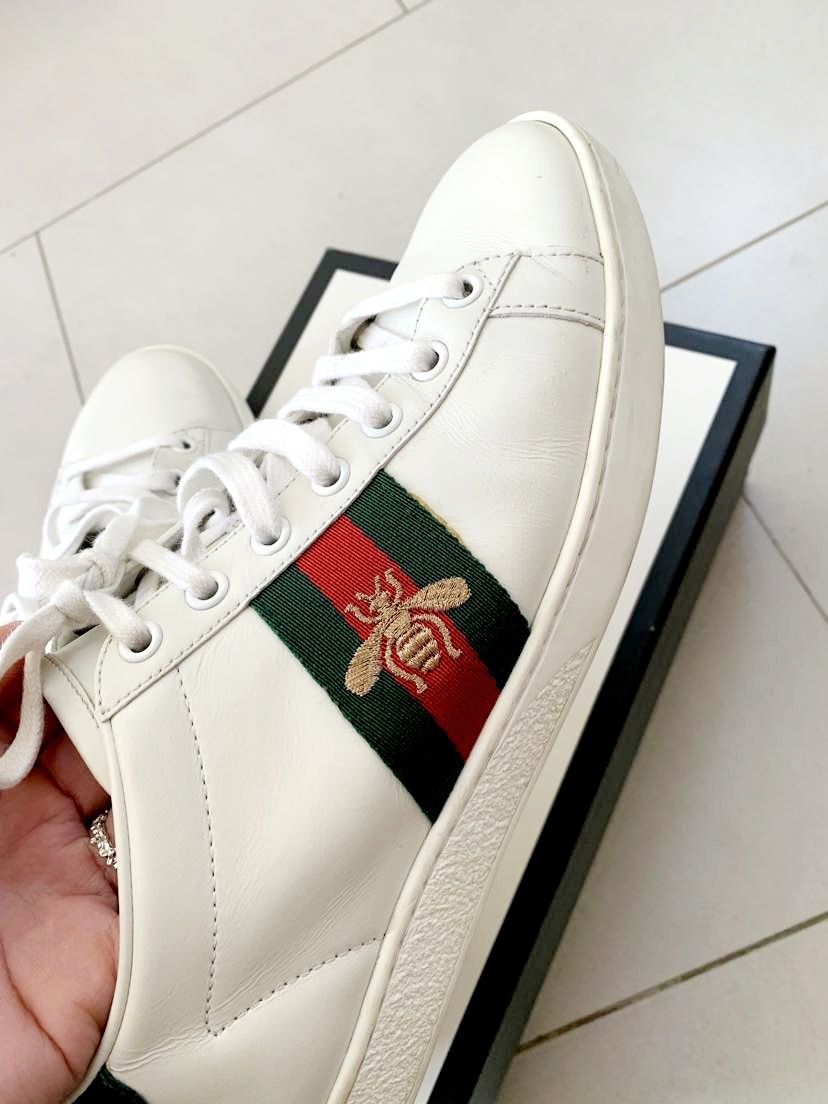 Gucci skórzane buty sportowe "ACE" damskie