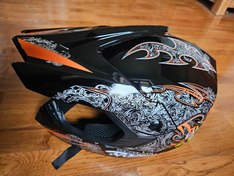 Kask pełny z goglami | Rozmiar XL