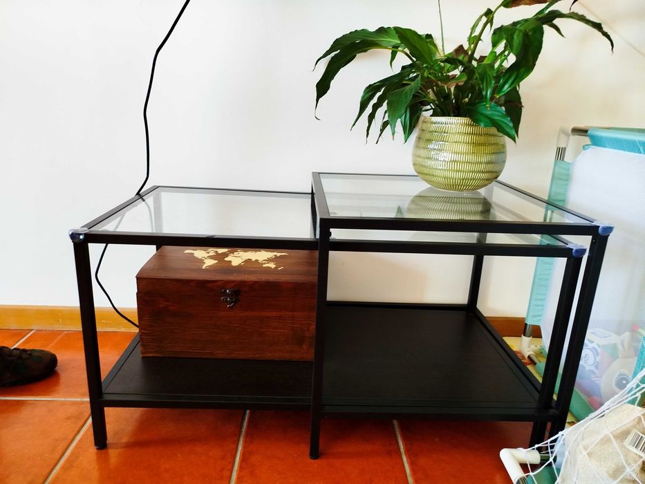 Mesa IKEA vidro centro ou apoio