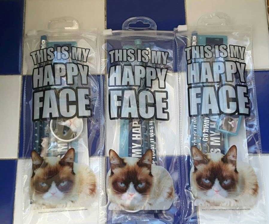 Conjuntos Material Escolar "Grumpy Cat" (NOVOS!) - 3€/cada!