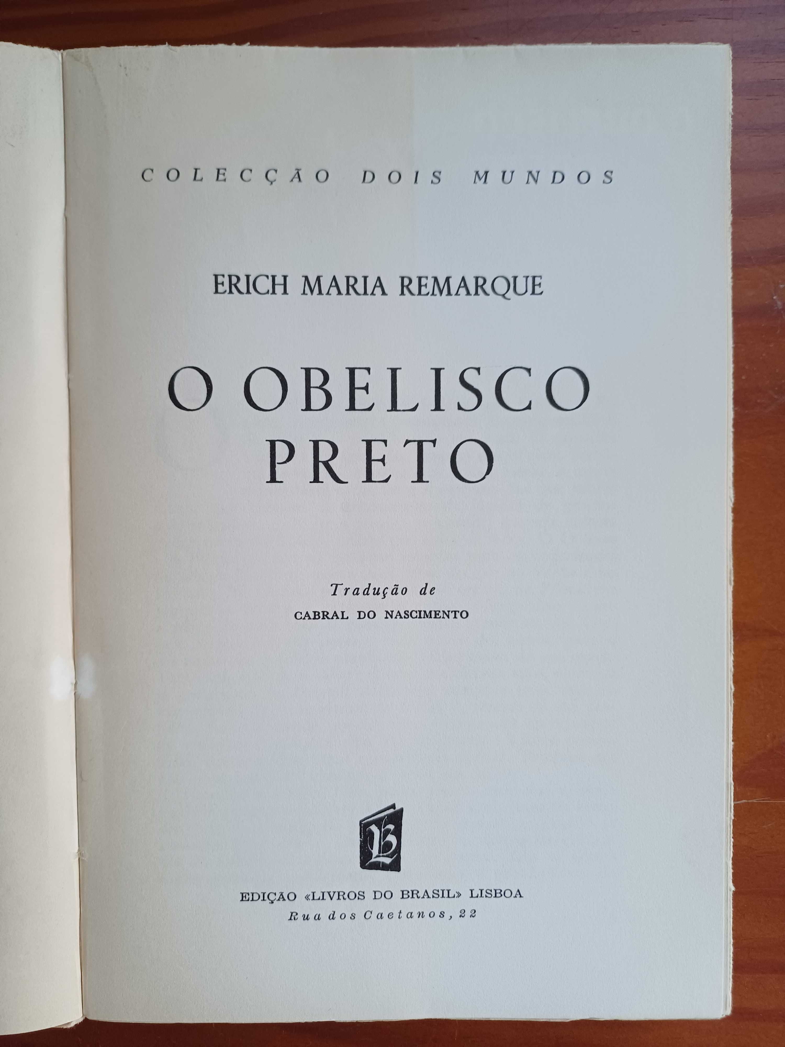 Erich Maria Remarque - O Obelisco Preto