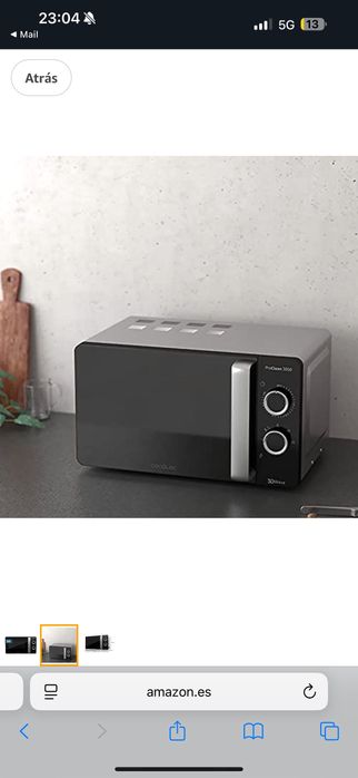 Microondas Cecotec 20L