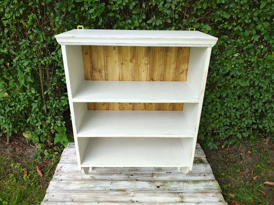 Półka kuchenna wisząca drewniana