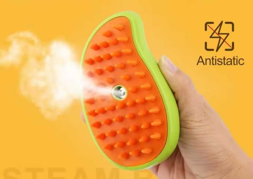 Щётка моющая для животных 3 в 1 пар расческа массаж