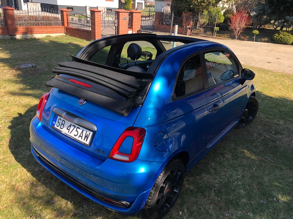 Abarth-Fiat 500S-1.3 JTD-2018rSport Cabrio KliNaviSkórAlum16Xeon Iwłaś