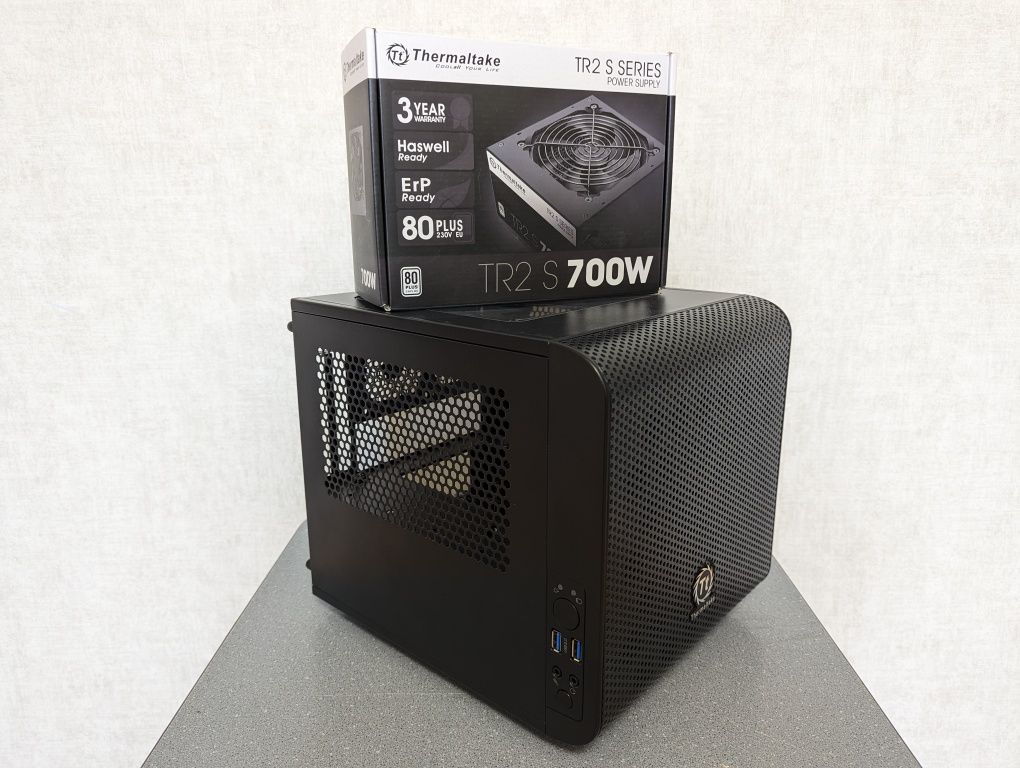 Корпус Mini ITX + БЖ / Thermaltake core v1 + TR2 S 700W