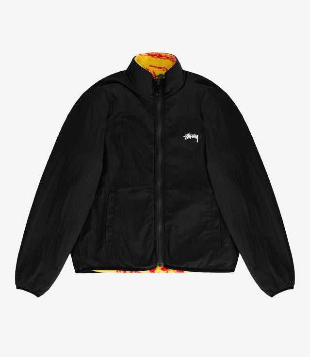 Куртка двостороння  STUSSY Dragon Sherpa Jacket Yellow