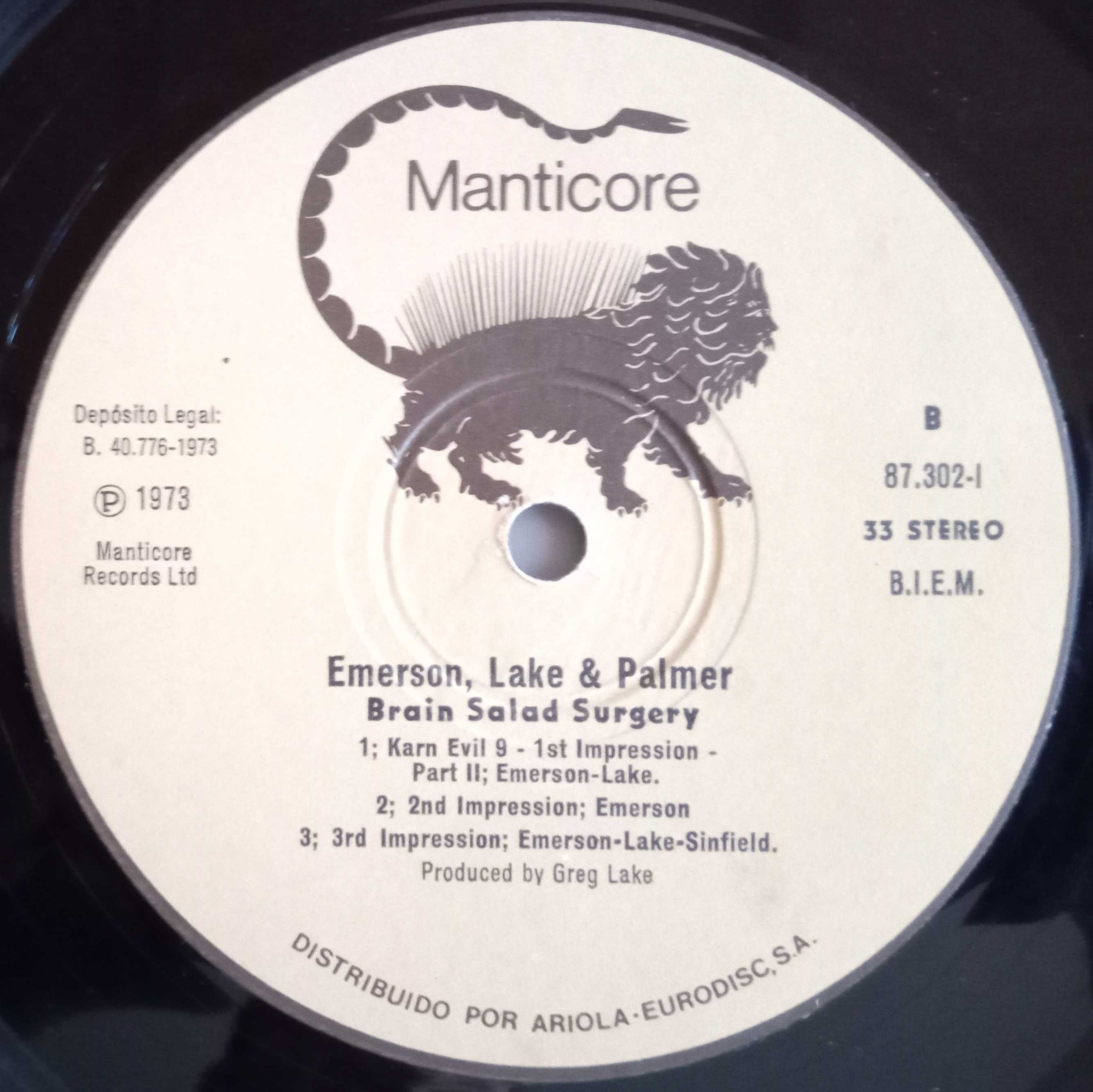 Emerson, lake & Palmer - - - - - Brain Salad Surgery - - - - - LP