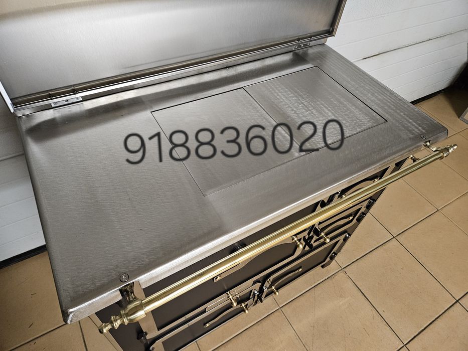 Fogão Lenha NOVOS - INOX - Estilo Rústico - Fabrico Nacional