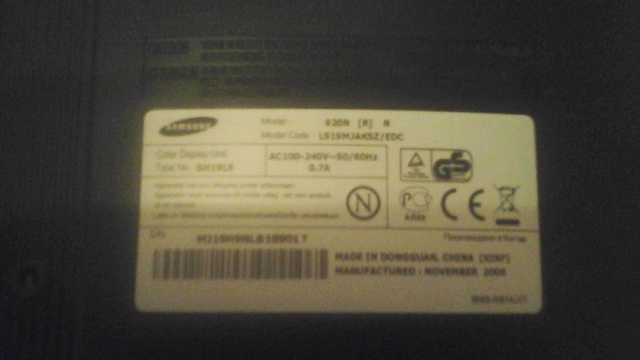 Monitor 19 cal Samsung