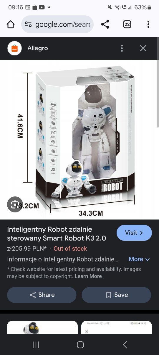 Inteligentny Robot na sterowanie Smart K.3
