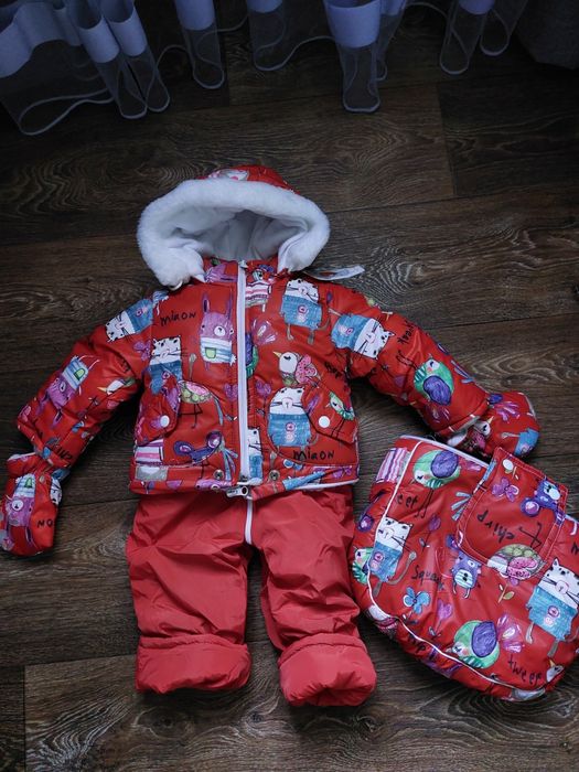 Комбінезон 3в1 від 0 до 2х років на зиму