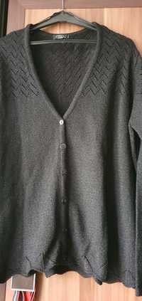Sweter czarny rozpinany
