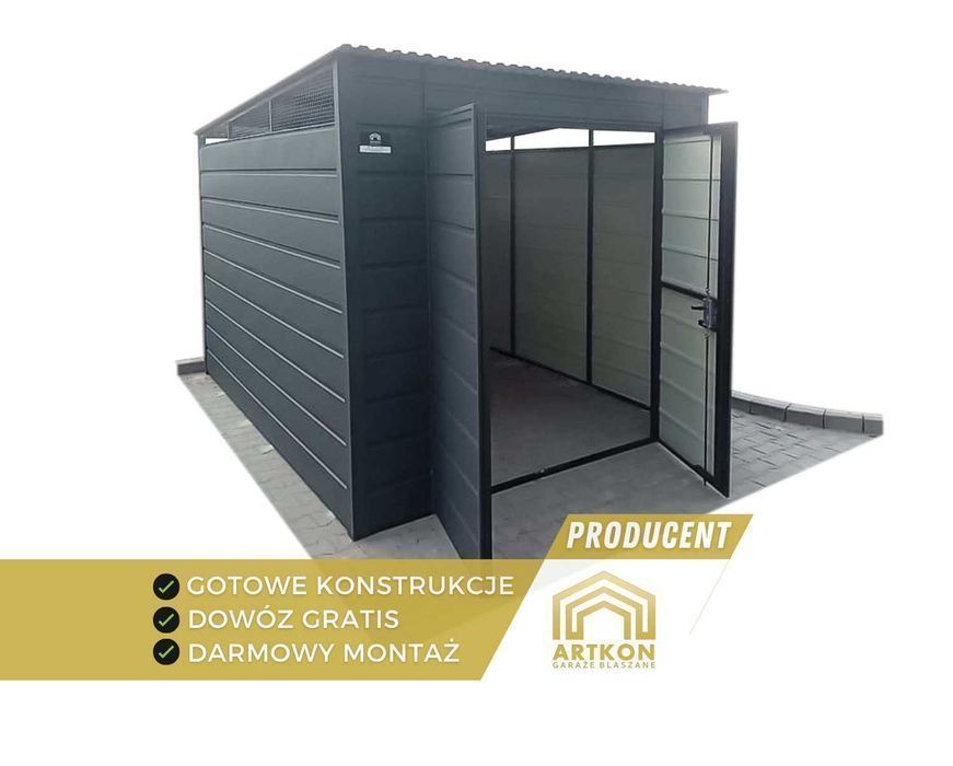 Zabudowa koszy i kontenerów na śmieci | Wiata | Altana śmietnikowa