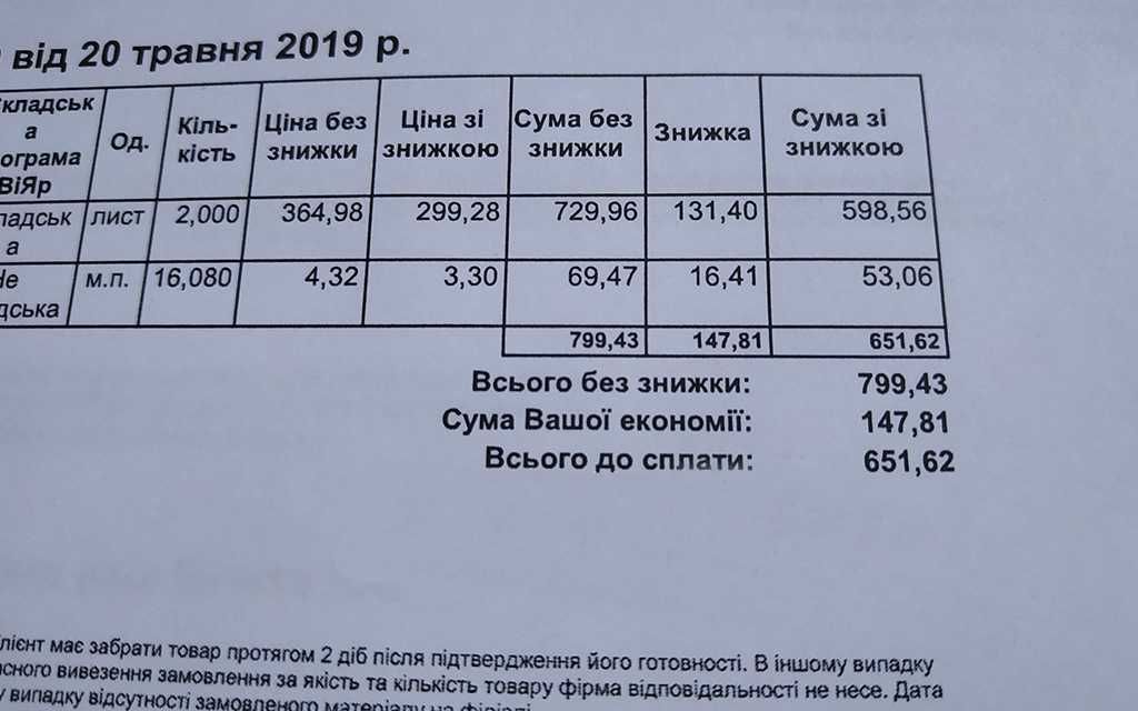 Знижка Віяр ділимо 50/50 (Скидка Вияр делим 50/50)