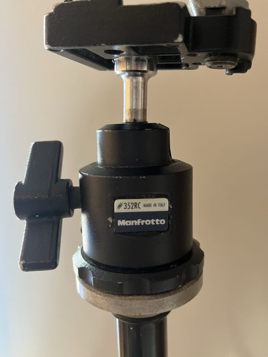Statyw Manfrotto 190b + głowica 352RC + torba