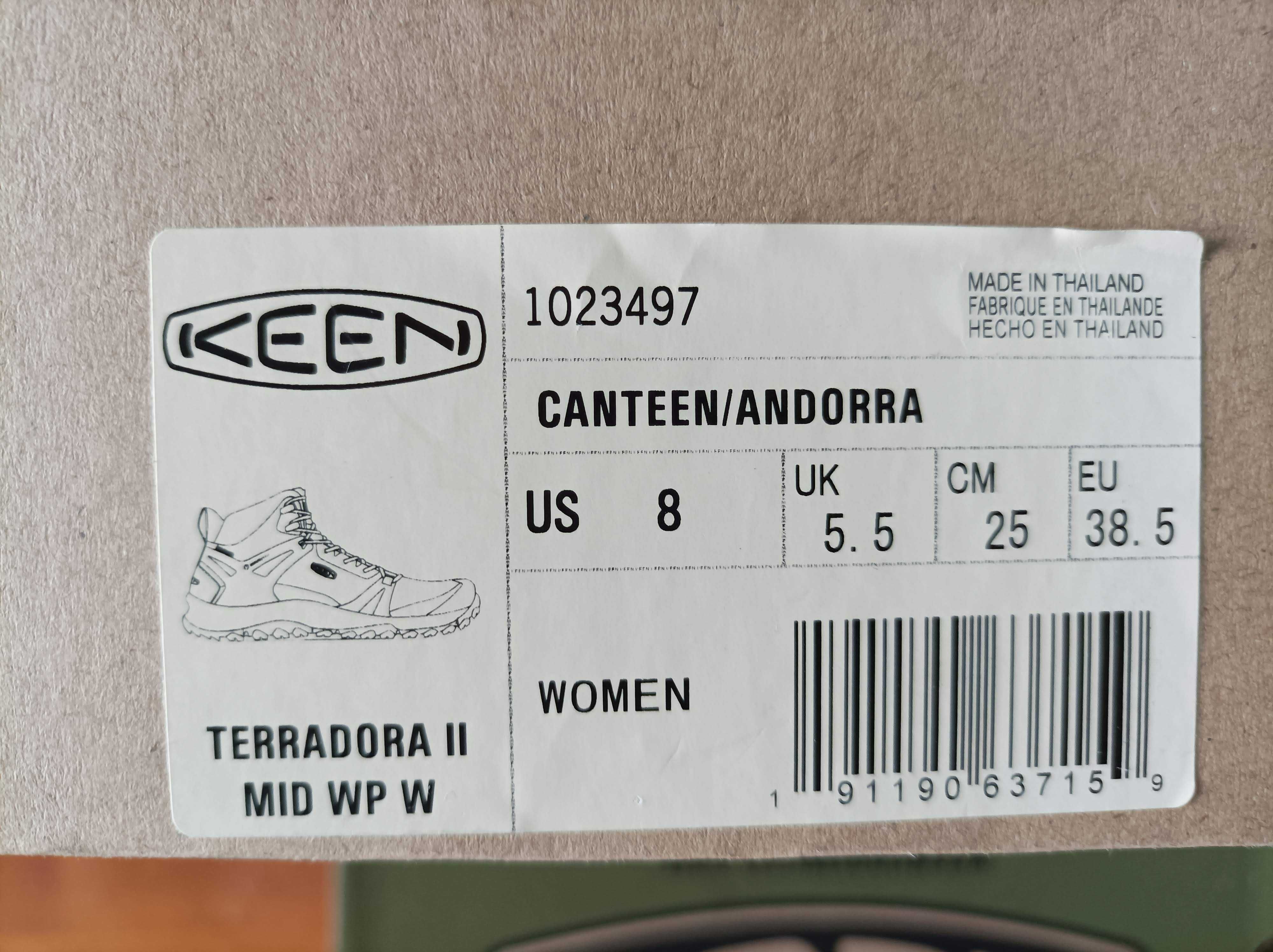 Nowe buty trekkingowe KEEN Terradora 2 Mid Height WP, rozm. 38.5