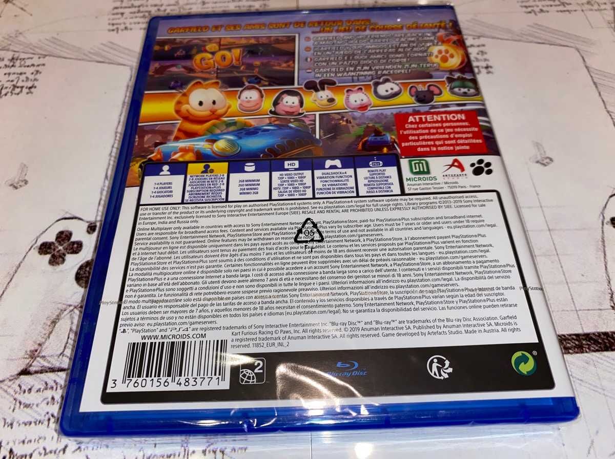 Garfield Kart Ps4 nowa folia