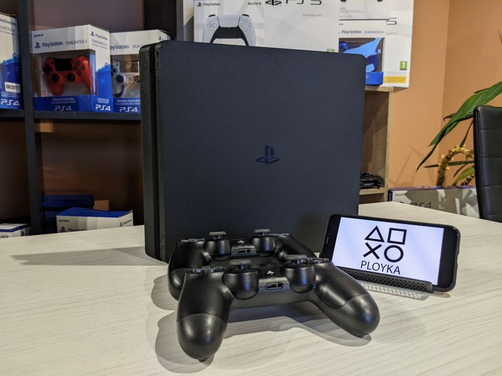 Магазин! Sony Playstation 4 Slim 500GB +Игры. 1 или 2 джойстика.