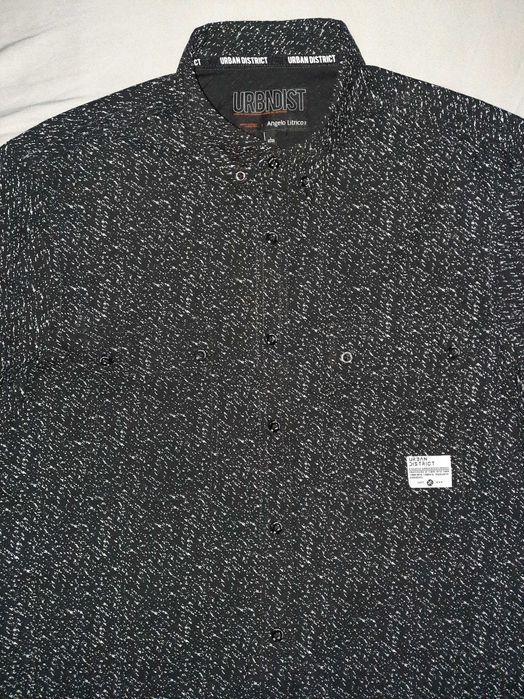 Koszula wrzorzysta z krótkimi rękawami