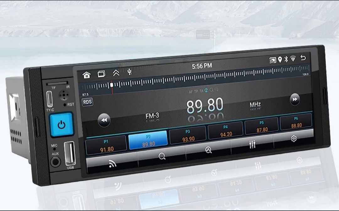 Radio 1 din Android Auto CarPlay ford Galaxy bezprzewodowe + 2 piloty