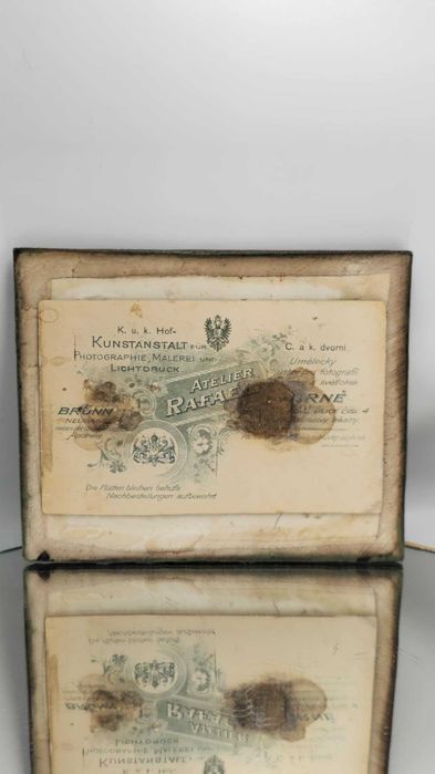 Secesja,obrazek,portret,na ramce fajka,zegarek kieszonkowy