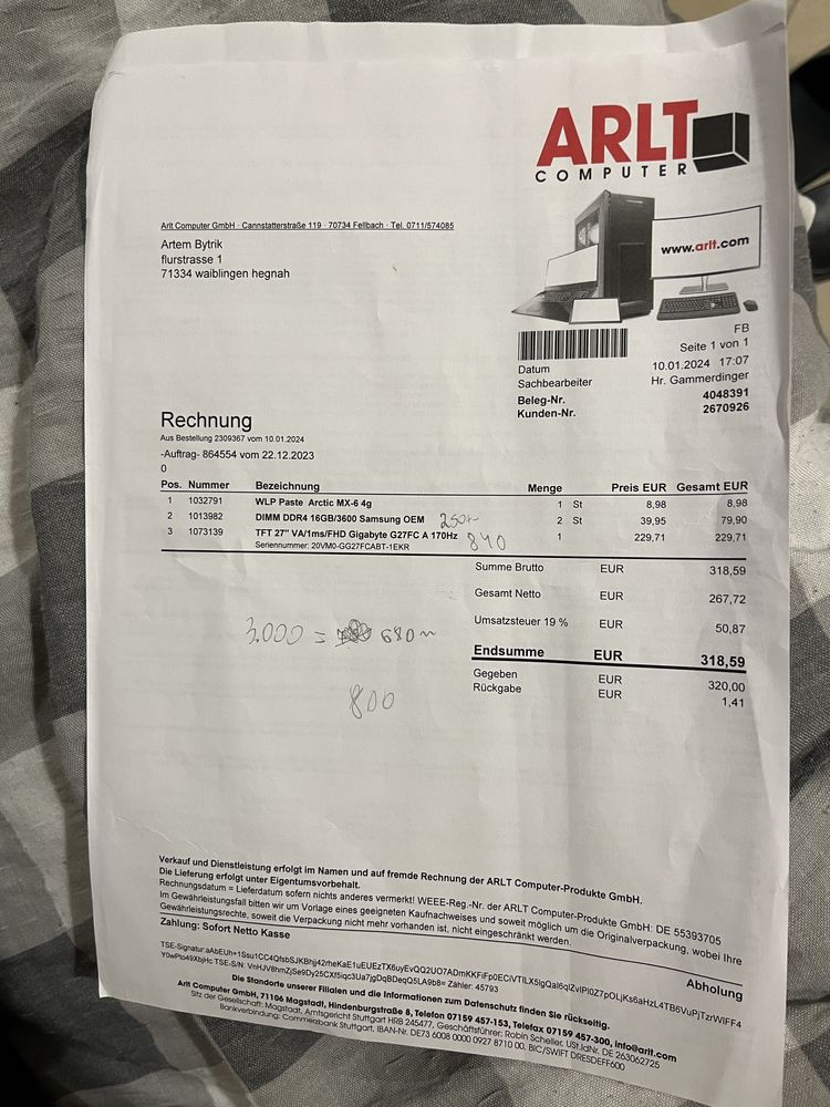 Komputer do gier Ryzen 5 5500, Gigabyte b550