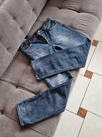 Spodnie jeansy dżinsy dzinsy hm h&m długie regular