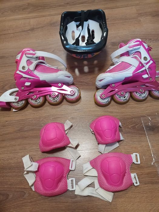 Ролики дитячі(дівчачі)+ захист, 6-9 років