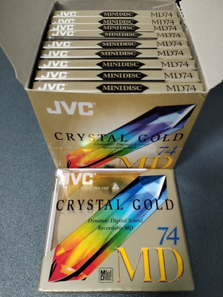 Минидиски JVC Crystal Green 74 min 10 дисков