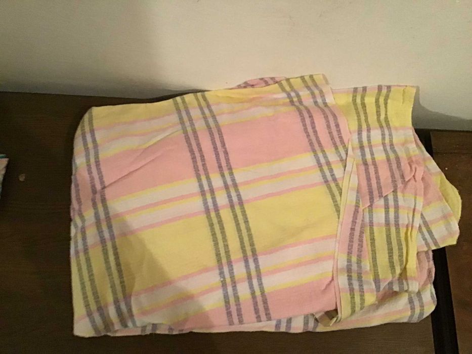 lencol tons amarelo e rosa camal solteiro