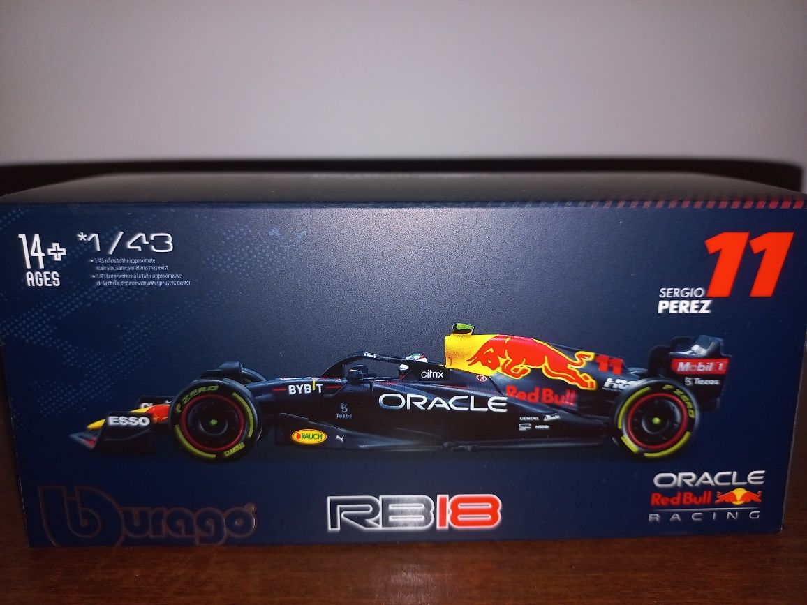 Bburago bolid Red Bull RB18 (2022), S. Perez, skala 1:43