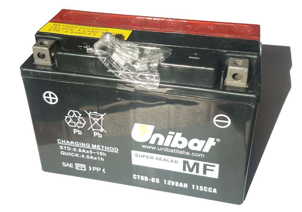 Akumulator Unibat AGM CT9B-BS YT9B-BS ET9B-BS 8Ah 115A 12V NOWY