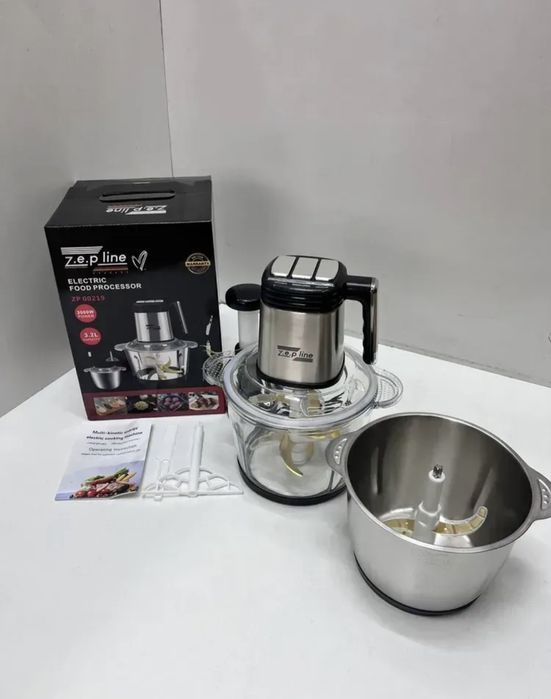 Німецький подрібнювач 3000 Вт! Блендер-подрібнювач 6в1 Zepline ZP-219