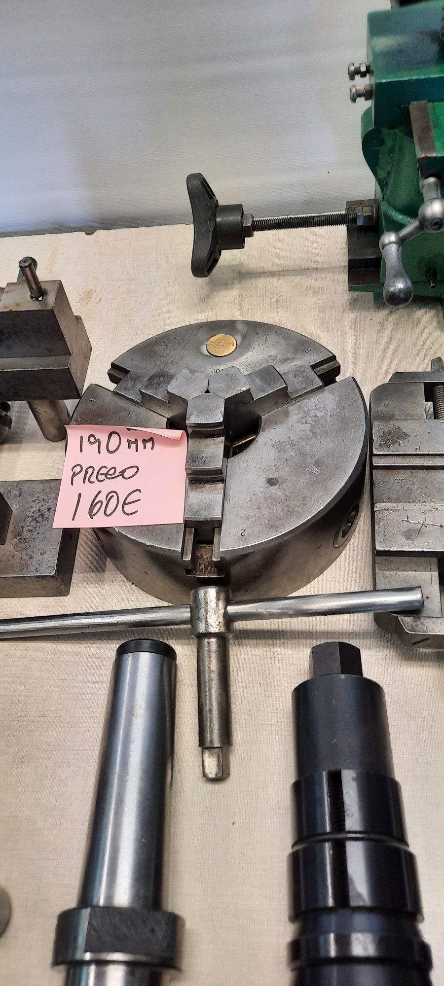 Material para metalomecânica, pinças para torno ou fresadora  etc