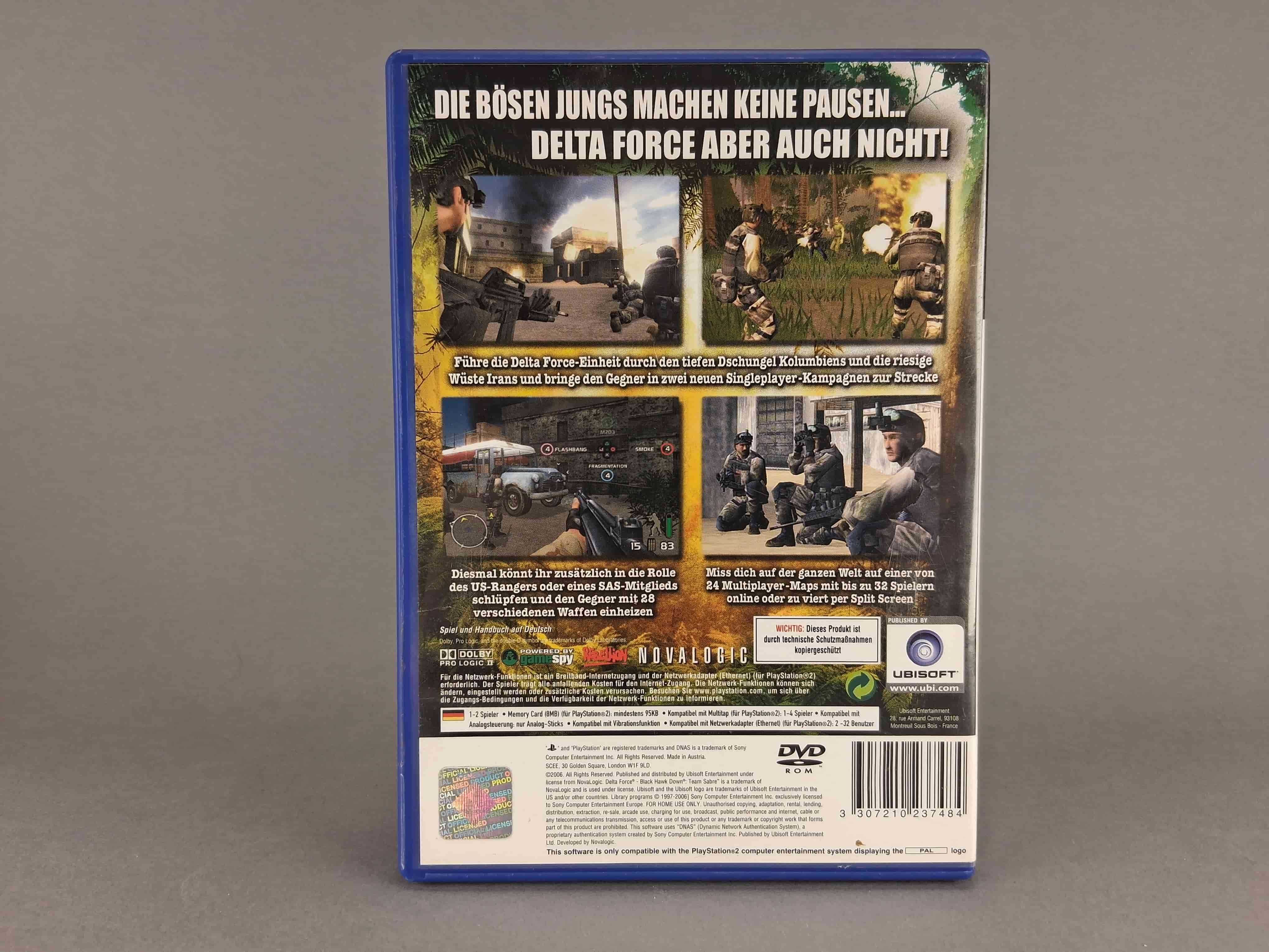 N002 Delta Force Black Hawk Down Team Sabre PS2