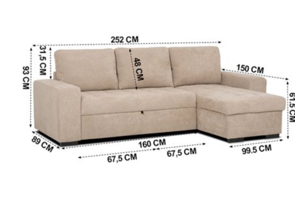 Sofa cama chaise longue